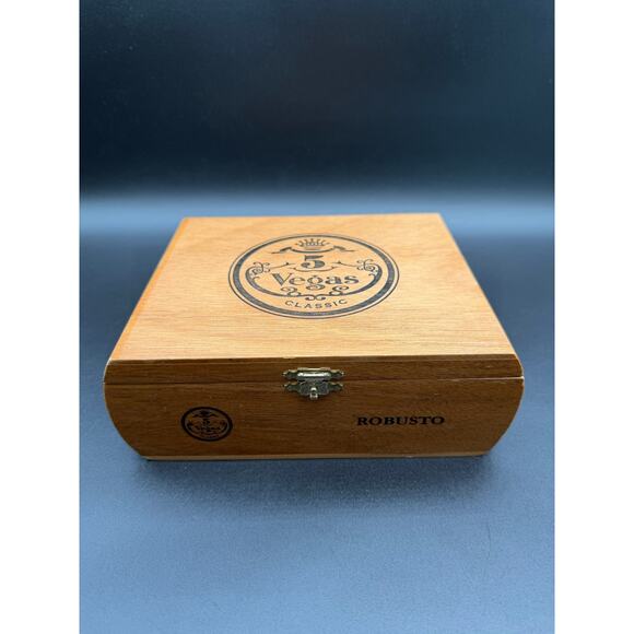 Vegas 5 Other - Vintage Vegas Classic Handmade Wooden Cigar Box Humidor Trinket Box